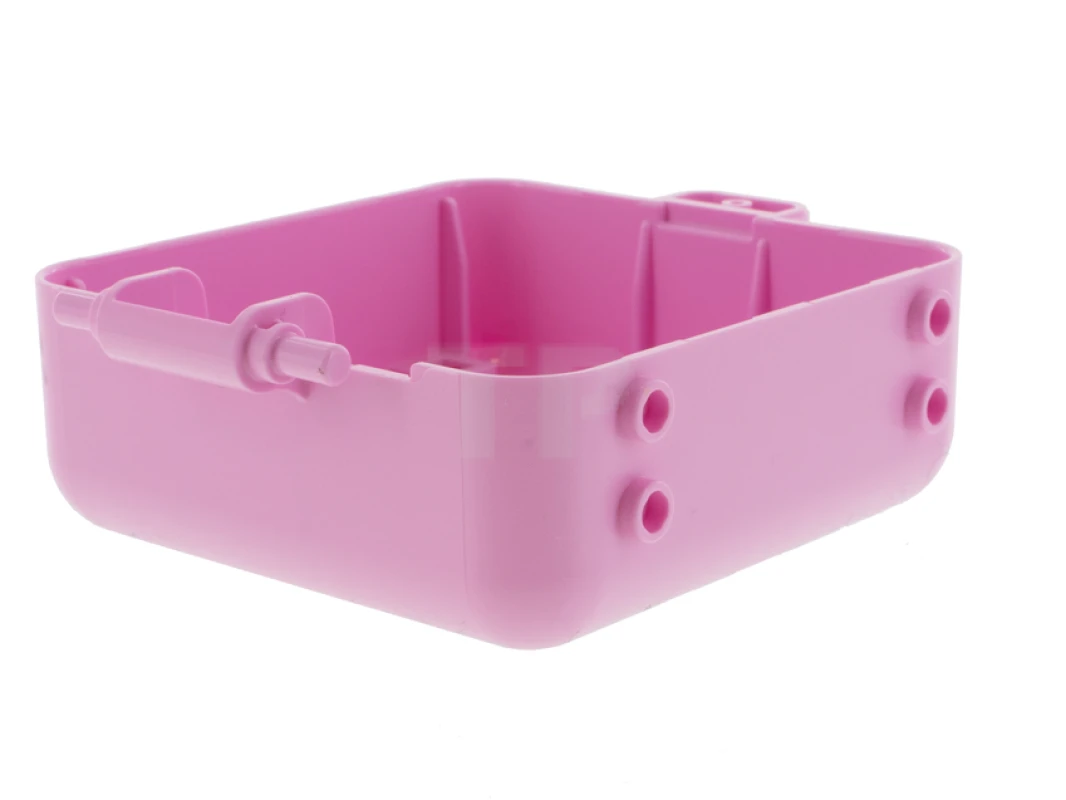 LEGO&reg; 6324840 - 64462pb03 - Container, Box 3 x 8 x 6 2/3 Half Front with Cat Face with Dark Turquoise Splotches Pattern