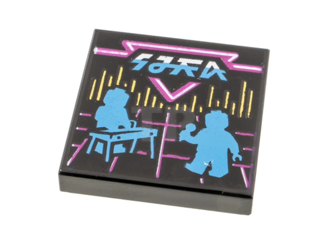 LEGO&reg;  - 3068pb1614 - Tile 2 x 2 with Album Cover - Keyboardist and Singer Pattern