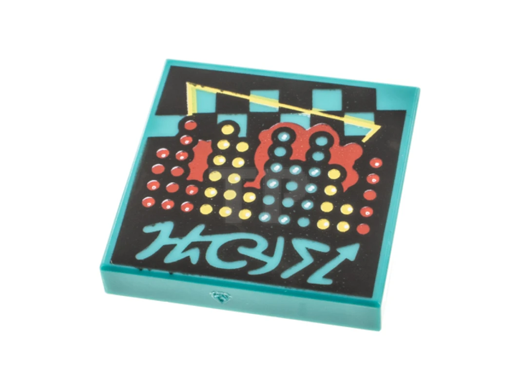 LEGO&reg;  - 3068pb1612 - Tile 2 x 2 with Album Cover - Dots Pattern