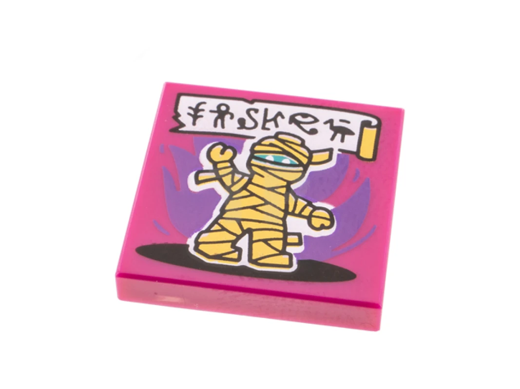 LEGO&reg;  - 3068pb1638 - Tile 2 x 2 with Album Cover - Mummy Pattern