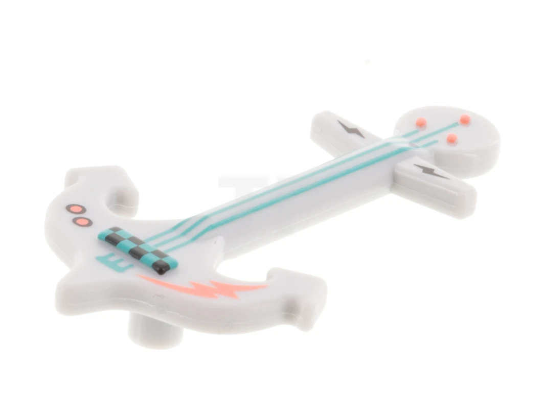 LEGO&reg; 6331793 - 76113pb01 - Ancla para guitarra con dibujo de rayo