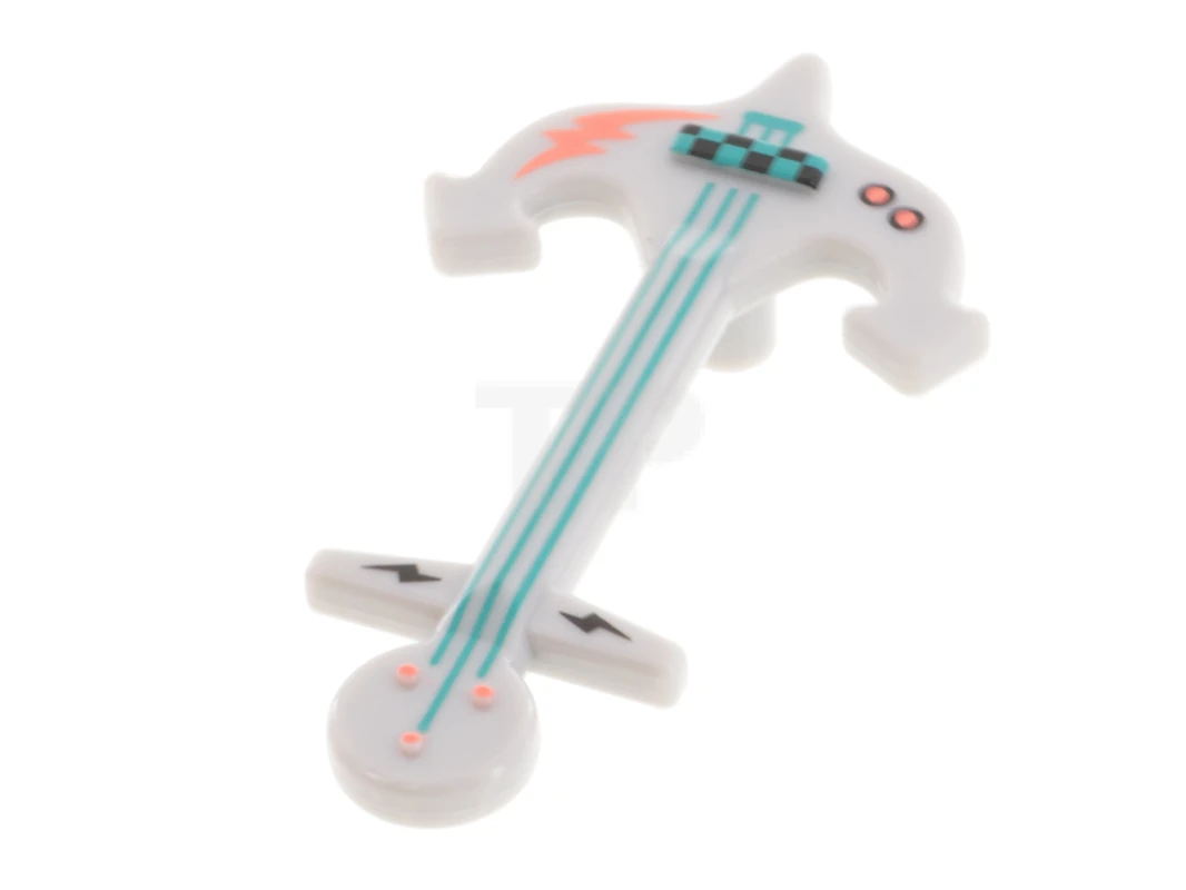 LEGO&reg; 6331793 - 76113pb01 - Ancla para guitarra con dibujo de rayo