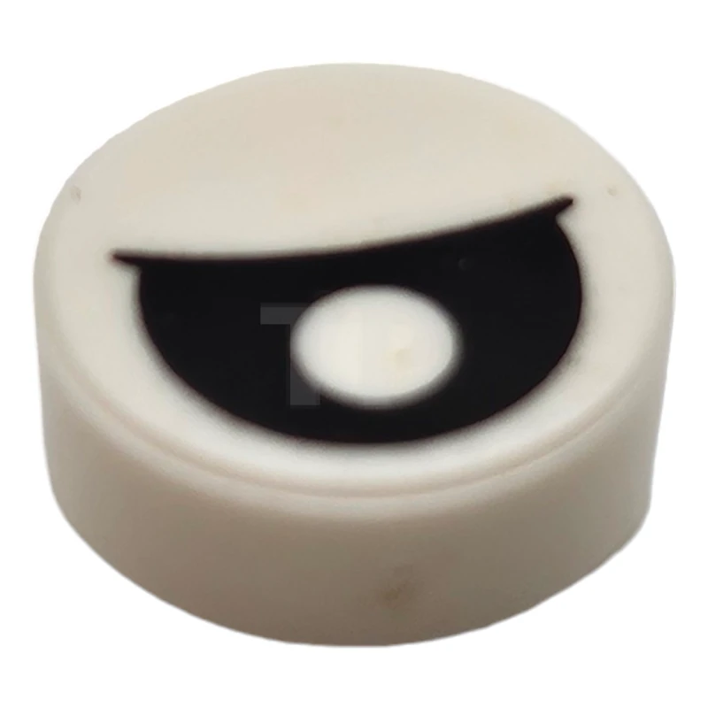 LEGO&reg; 6329607 - 98138pb183 - Carreau 1 x 1 rond avec motif d'œil