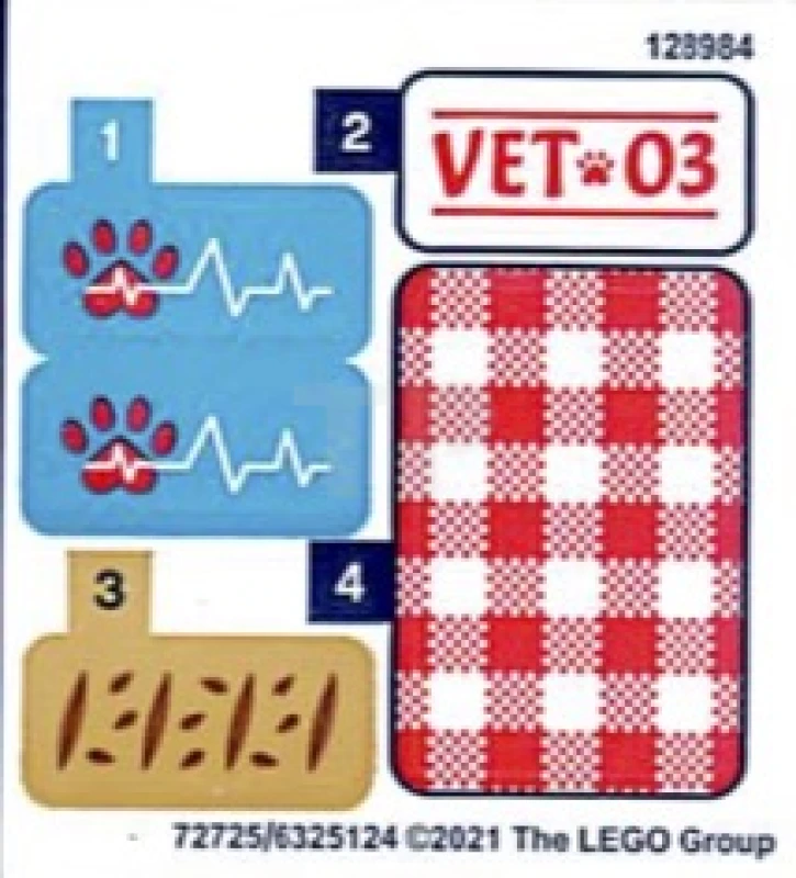 LEGO&reg; 6325124 - Sticker for Set 41442