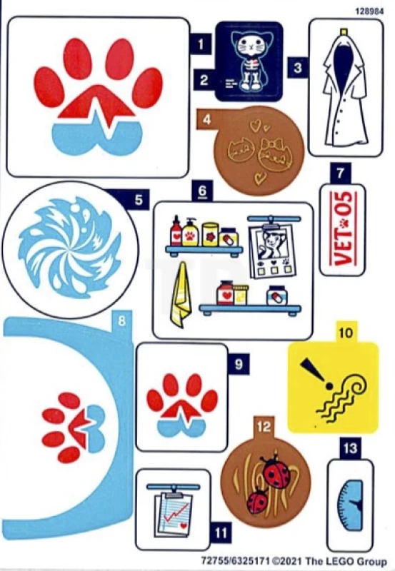 LEGO&reg; 6325171 - Autocollant pour l'ensemble 41445