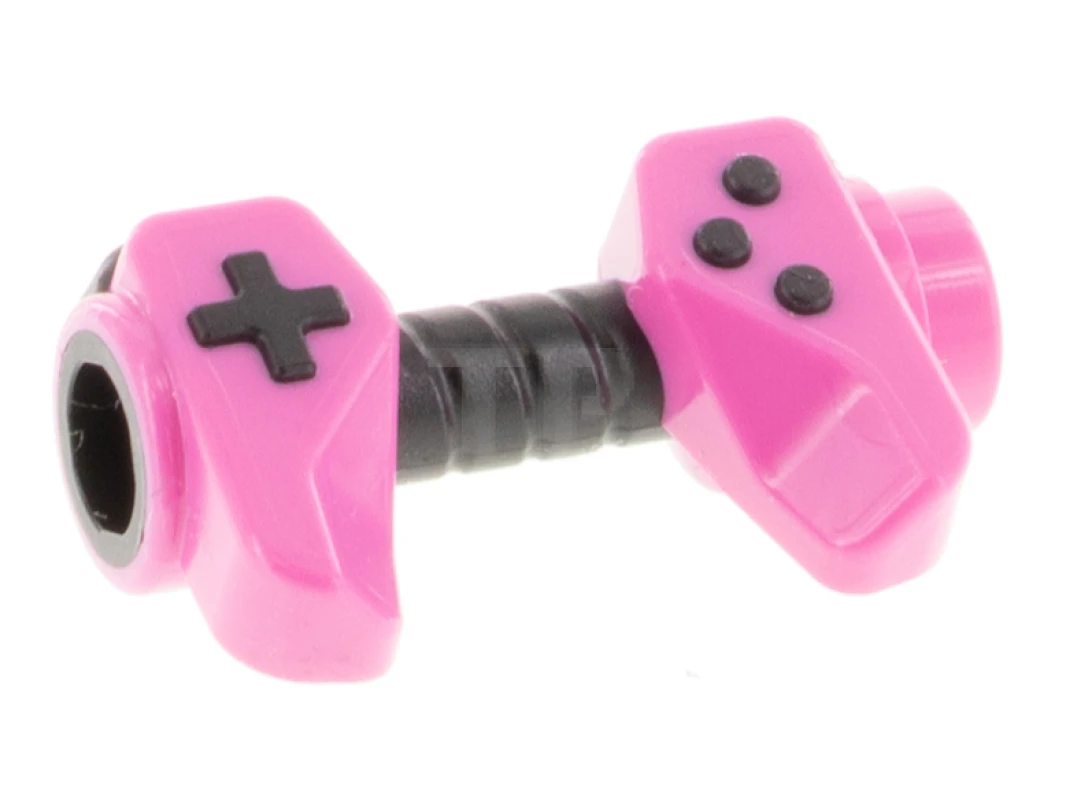 LEGO&reg; 6332088 - 65080pb02 - Minifigure, Utensil Game Controller, Holes on Sides for Bar with Black Buttons and Center Handle Pattern