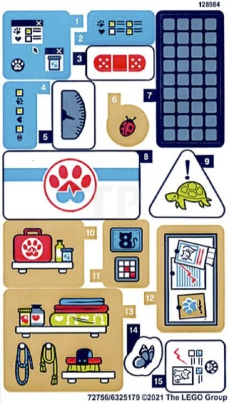 LEGO&reg; 6325179 - Sticker voor set 41446