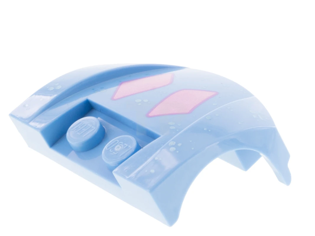 LEGO&reg; 6353075 - 98835pb025 - Couvercle de moteur 3 x 4 x 1 2/3 avec motif de diamants (Bruni)