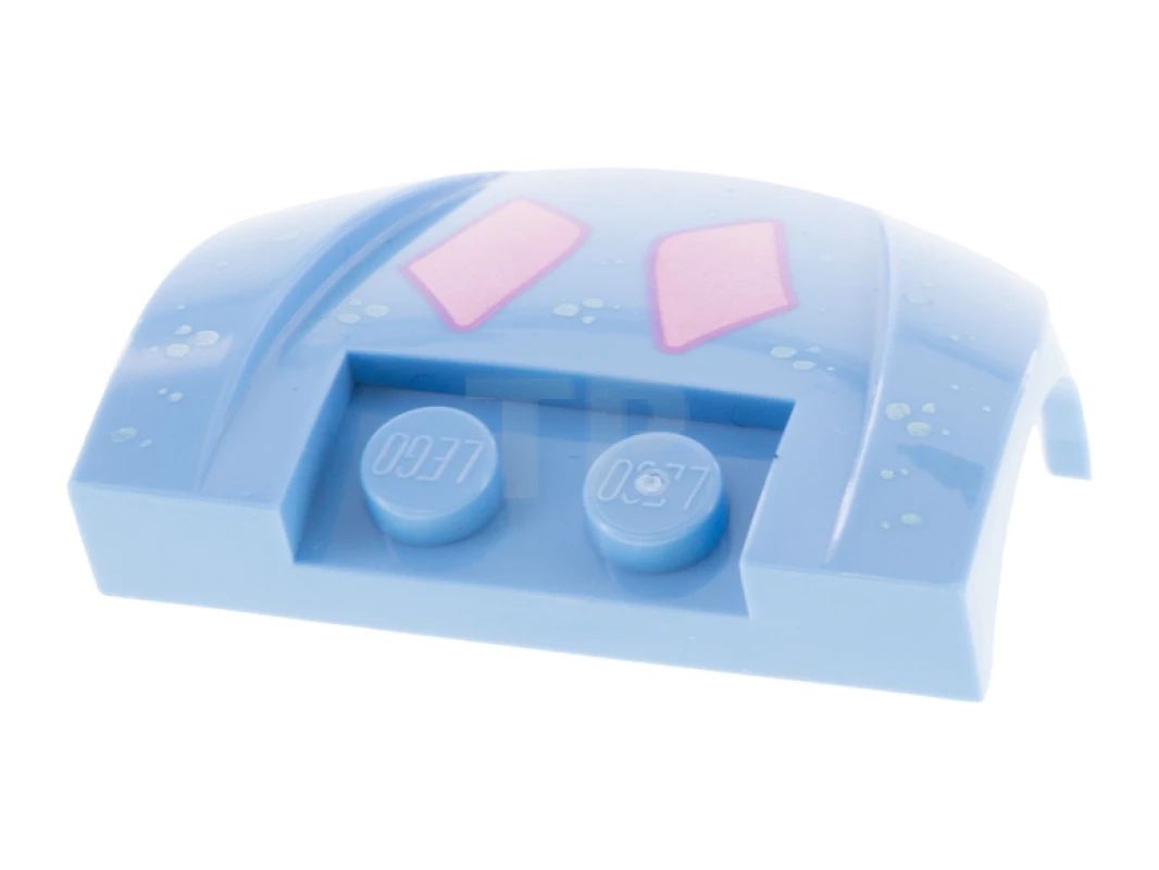 LEGO&reg; 6353075 - 98835pb025 - Couvercle de moteur 3 x 4 x 1 2/3 avec motif de diamants (Bruni)