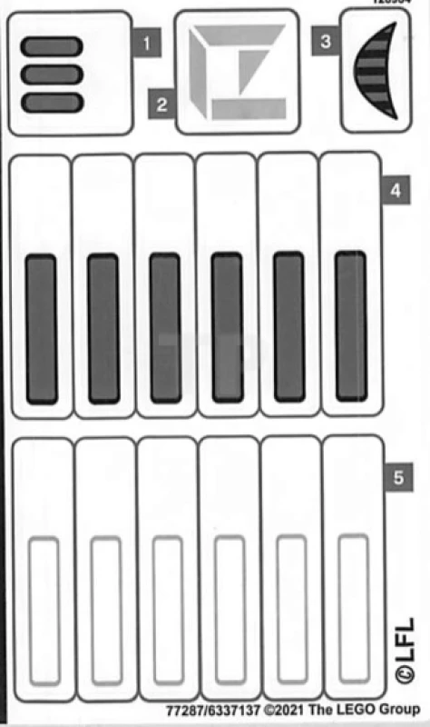 LEGO&reg;  - Sticker for Set 75305