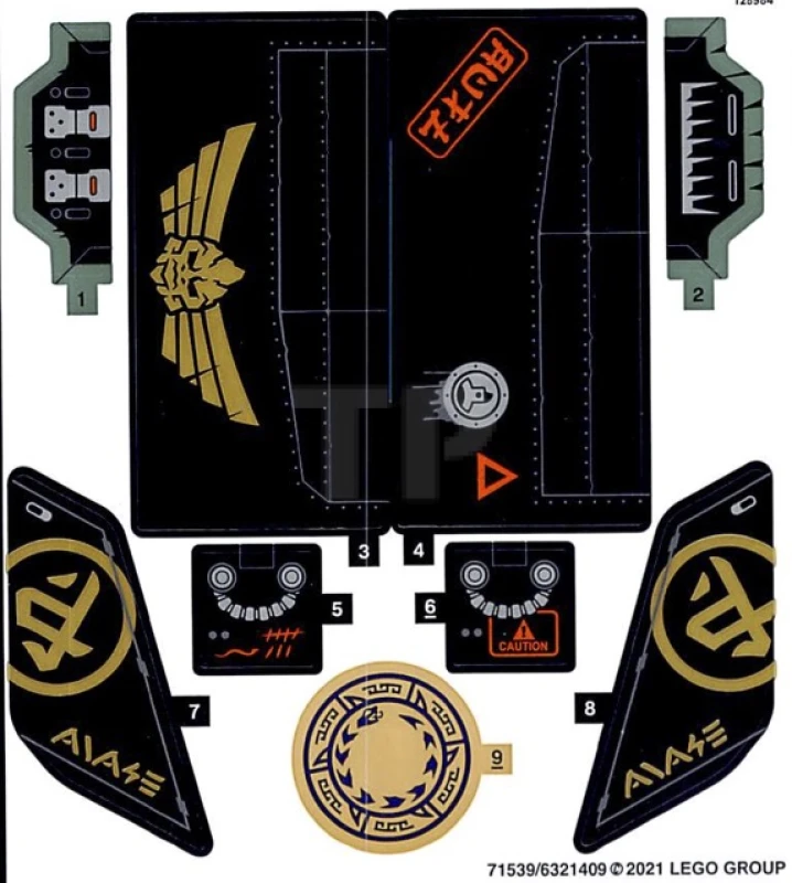 LEGO&reg; 6321409 - Aufkleber für Set 71736