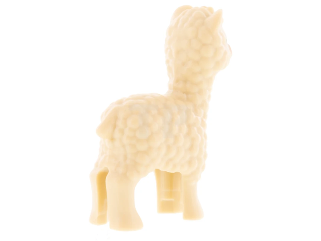 LEGO&reg; 6308543 - 65405pb02 - Alpaca / Llama, Friends with Bright Green Eyes and Medium Nougat Muzzle Pattern