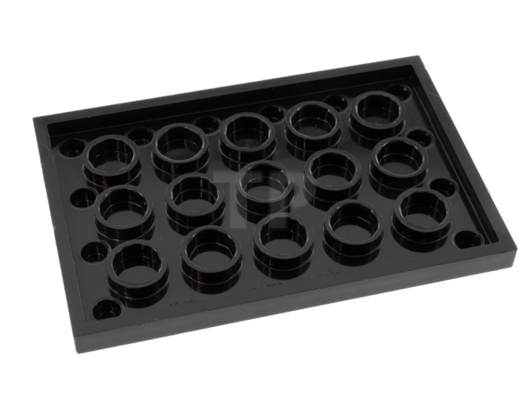 LEGO&reg; 6336819 - 6180pb143 - Carreau 4 x 6 avec studs sur les bords avec motif 