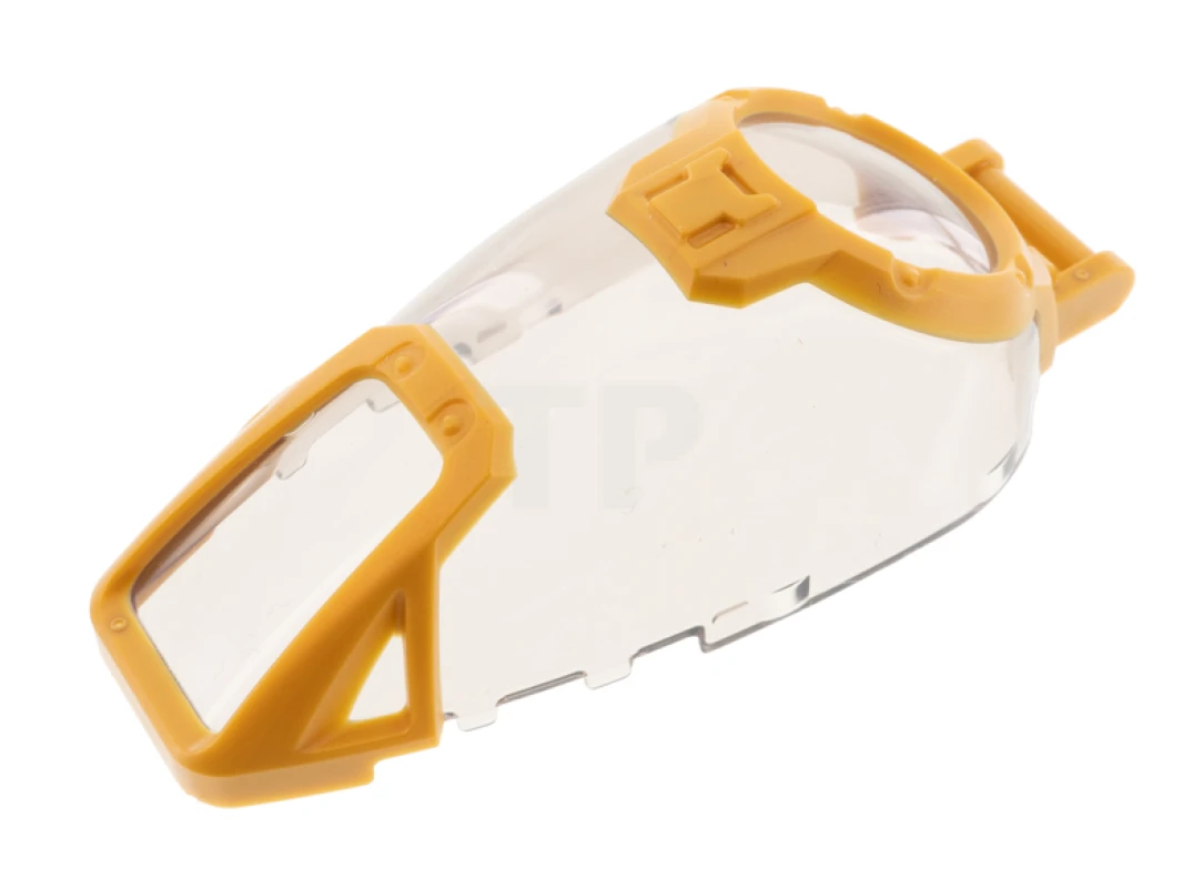 LEGO&reg; 6322113 - 69564pb01 - Windscreen 7 x 4 x 2 Canopy with Pearl Gold Armor and Handle Pattern