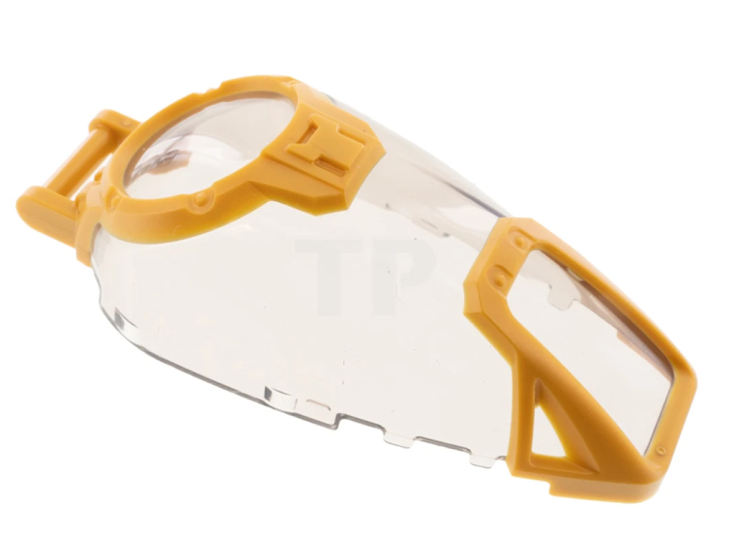 LEGO&reg; 6322113 - 69564pb01 - Windscreen 7 x 4 x 2 Canopy with Pearl Gold Armor and Handle Pattern