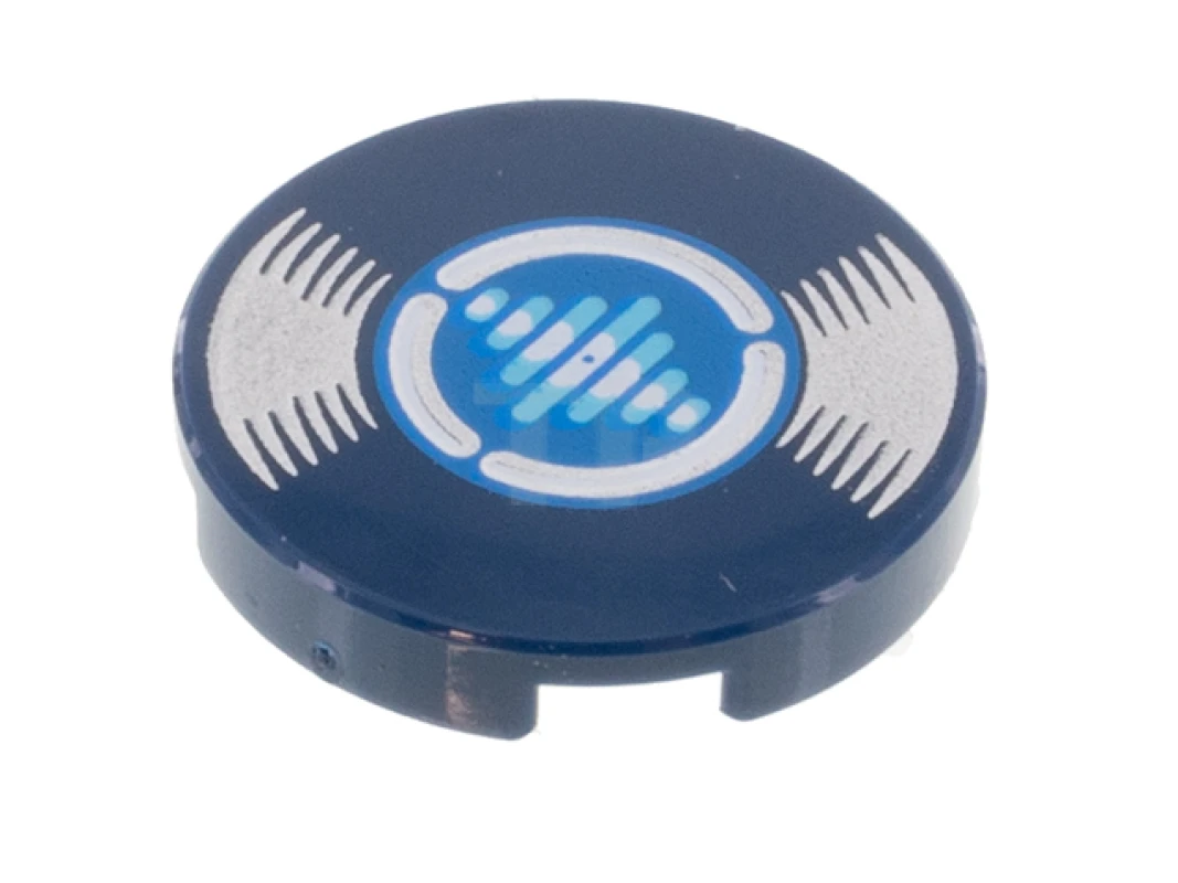 LEGO&reg; 6333995 - 14769pb386 - Tile 2 x 2 Round with Bottom O and LP Record Pattern