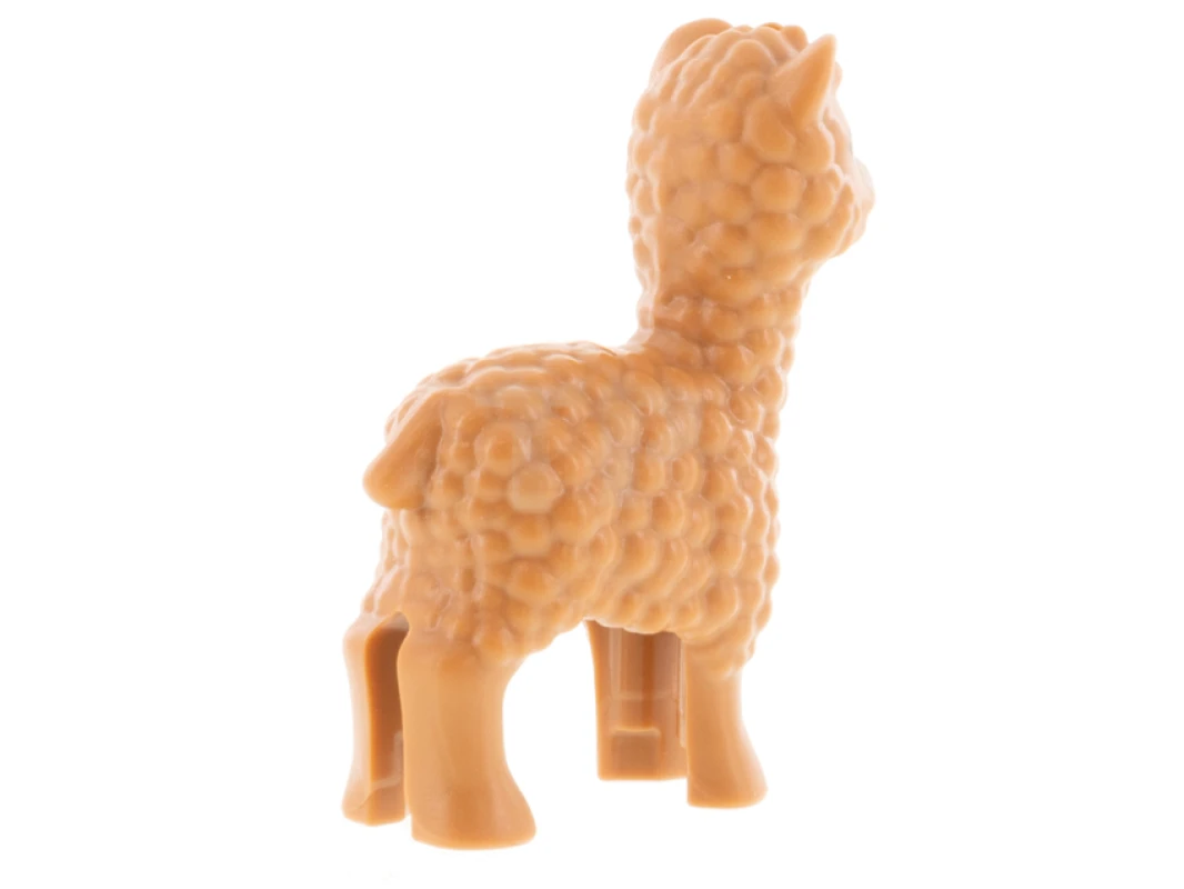 LEGO&reg; 6308545 - 65405pb03 - Alpaca / Llama, Friends with Dark Azure Eyes and Tan Muzzle Pattern