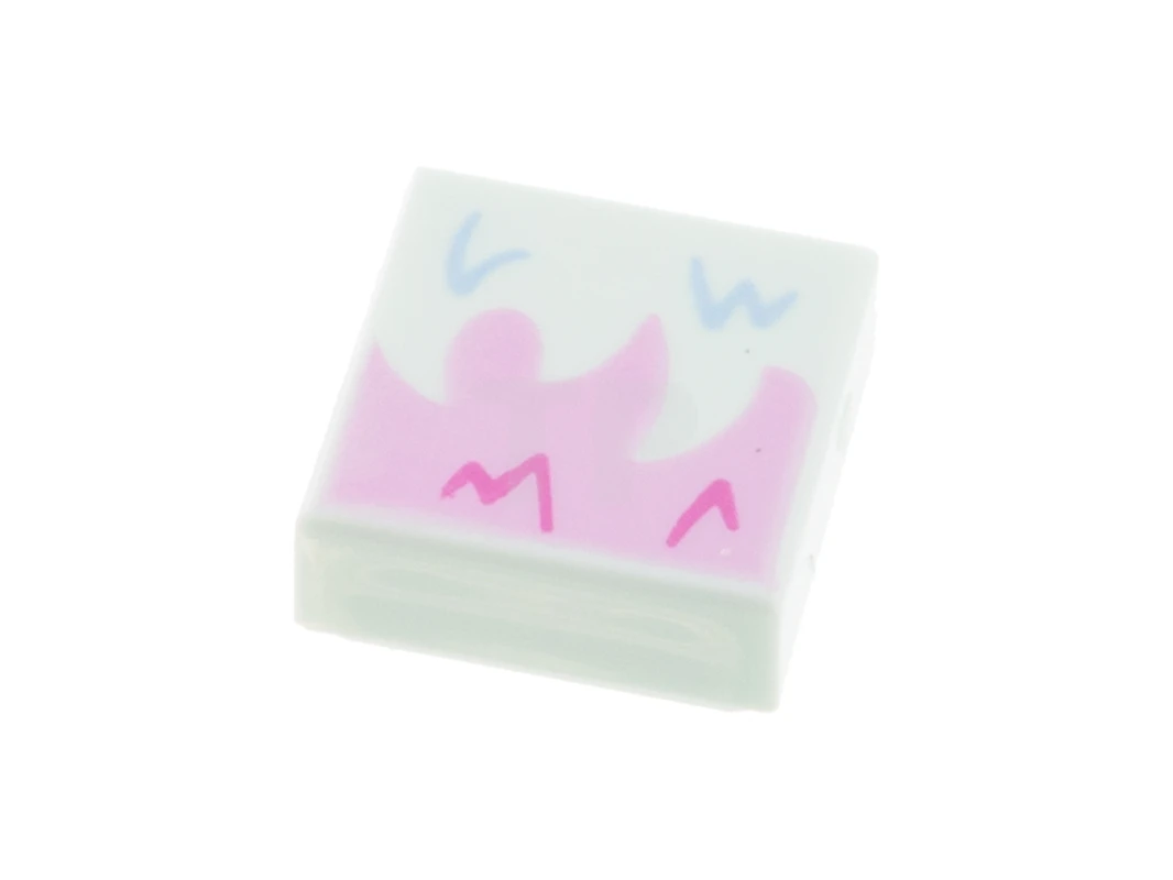 LEGO&reg; 6345185 - 3070pb209 - Tegel 1 x 1 met bontpatroon