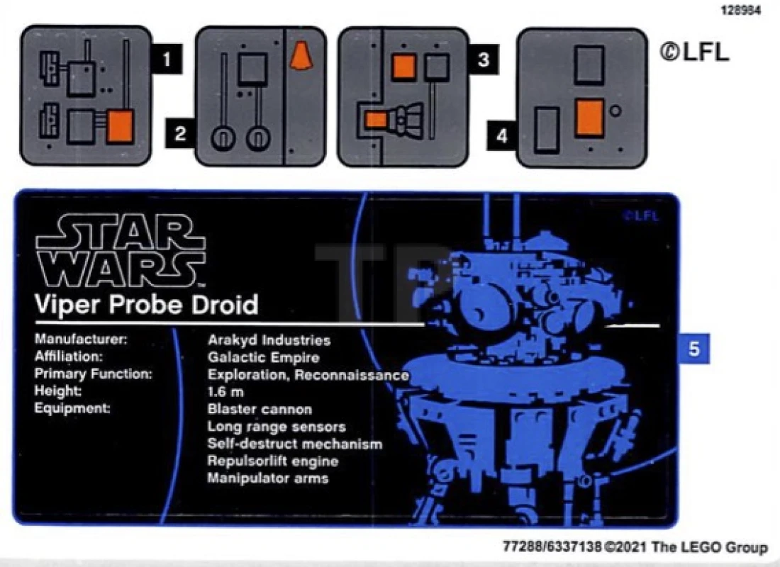 LEGO&reg;  - Sticker for Set 75306