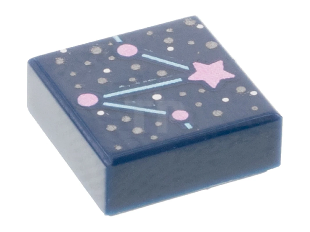 LEGO&reg; 6326125 - 3070pb206 - Tile 1 x 1 with Star Constellation Pattern