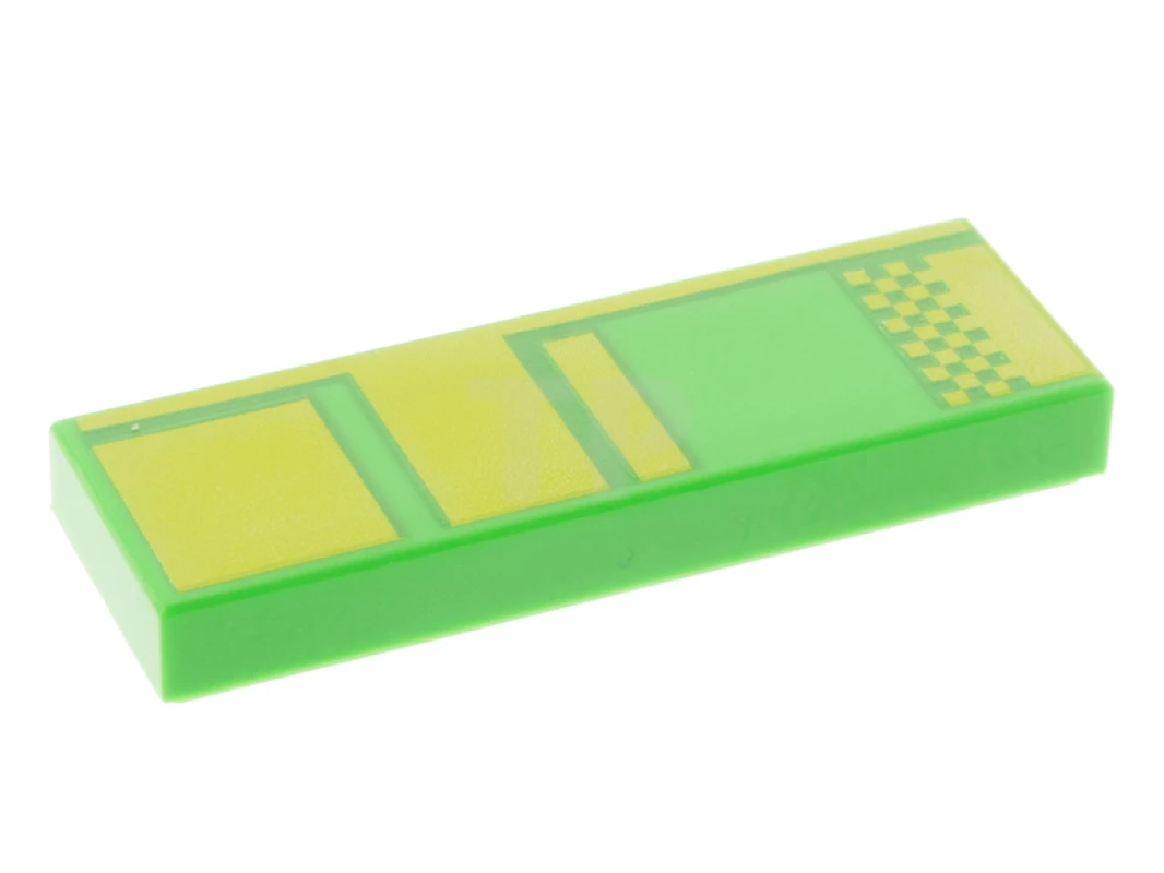 LEGO&reg; 6319303 - 63864pb116 - Tile 1 x 3 with Pixelated Pipe Pattern