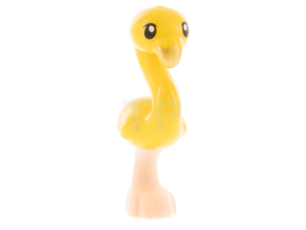 LEGO&reg; 6300315 - 67430pb02 - Pájaro, Flamingo Friends con cuerpo amarillo, ojos negros y pico dorado