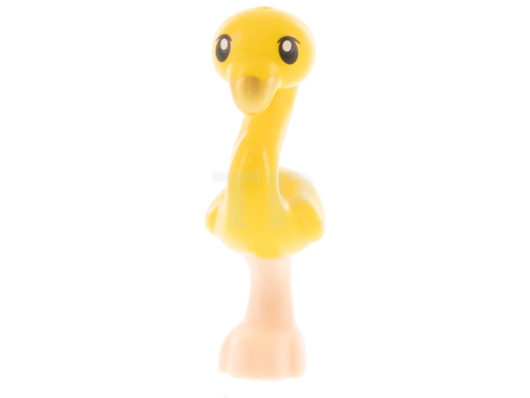 LEGO&reg; 6300315 - 67430pb02 - Pájaro, Flamingo Friends con cuerpo amarillo, ojos negros y pico dorado