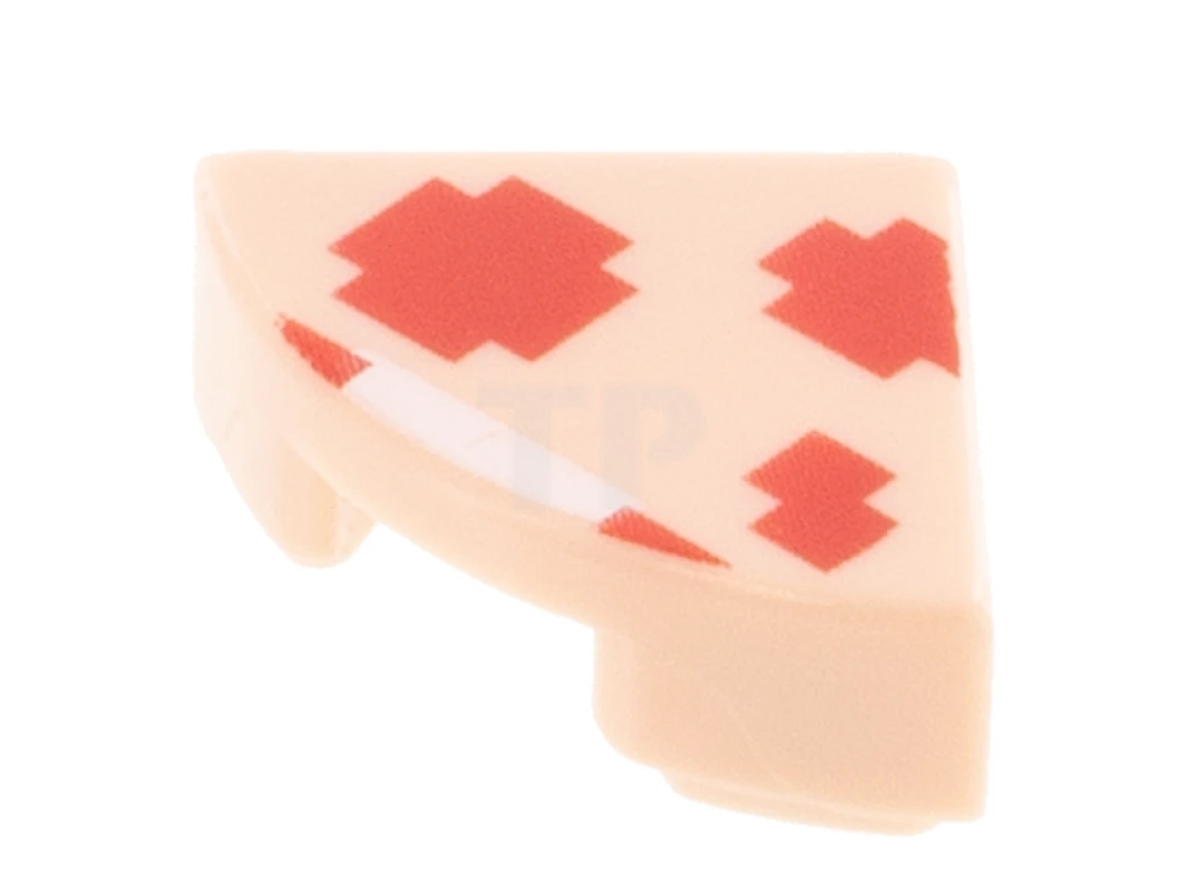 LEGO&reg; 6322984 - 25269pb013 - Tile 1 x 1 Round Quarter with Pixelated Super Mushroom Pattern