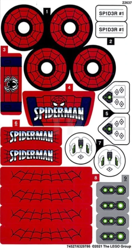 LEGO&reg; 6329786 - Sticker for Set 76174