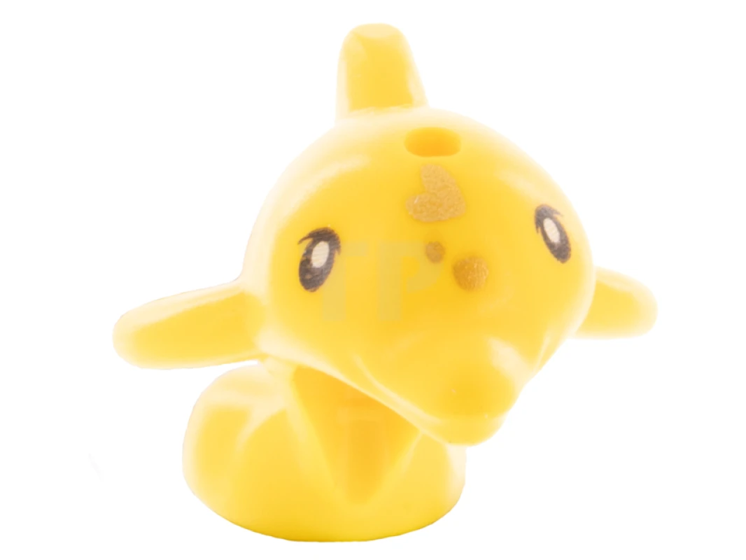 LEGO&reg; 6299642 - 49579pb02 - Dolphin Baby, Friends, Jumping with Black Eyes and Gold Spots Pattern
