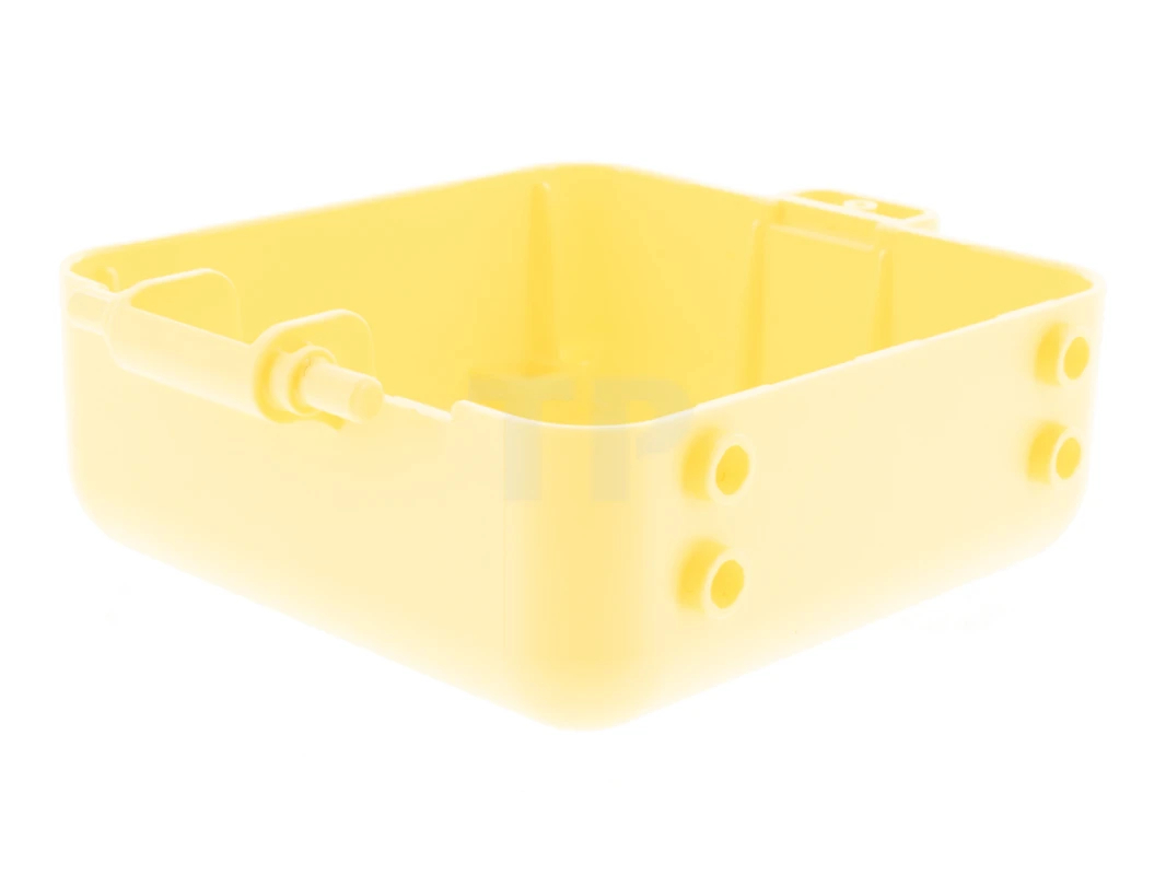 LEGO&reg; 6324830 - 64462pb01 - Container, Box 3 x 8 x 6 2/3 Half Front with Dark Blue, White, Dark Pink, and Bright Light Orange Pug Face with Tongue Pattern