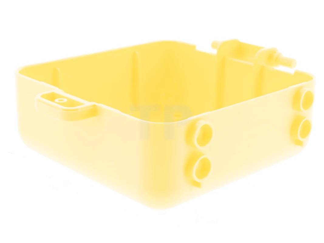 LEGO&reg; 6324830 - 64462pb01 - Container, Box 3 x 8 x 6 2/3 Half Front with Dark Blue, White, Dark Pink, and Bright Light Orange Pug Face with Tongue Pattern