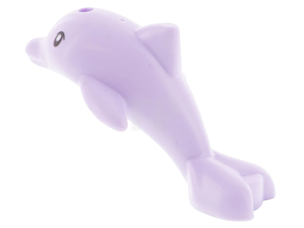 LEGO&reg; 6316428 - 49579pb02 - Dolphin Baby, Friends, Jumping with Black Eyes and Gold Spots Pattern