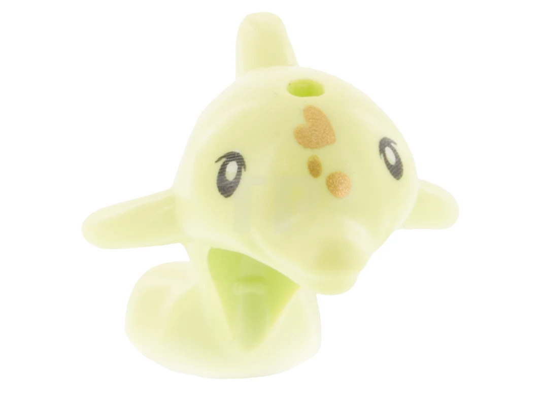 LEGO&reg; 6299644 - 49579pb02 - Dolphin Baby, Friends, Jumping with Black Eyes and Gold Spots Pattern