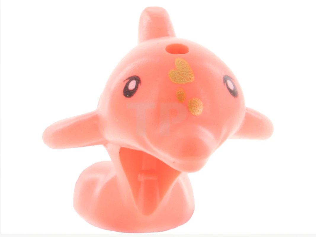 LEGO&reg; 6299645 - 49579pb02 - Dolphin Baby, Friends, Jumping with Black Eyes and Gold Spots Pattern