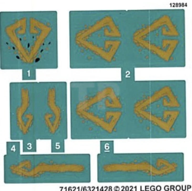 LEGO&reg;  - Aufkleber für Set 71746