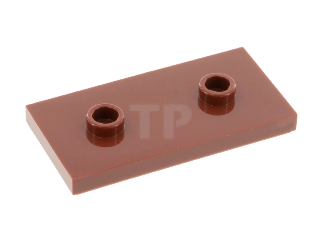 LEGO&reg; 6307618 - 65509 - Piastra, modificata 2 x 4 con 2 borchie (doppio ponticello)
