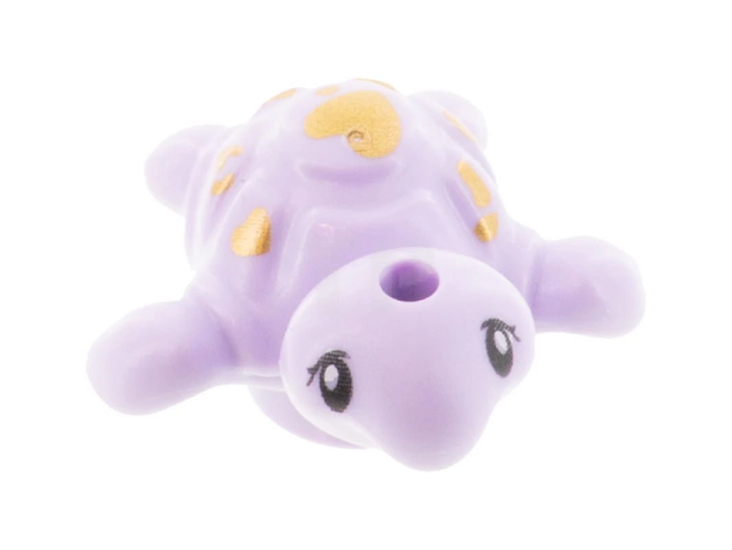 LEGO&reg; 6316429 - 49576pb02 - Turtle Baby, Friends with Black Eyes and Gold Spots Pattern