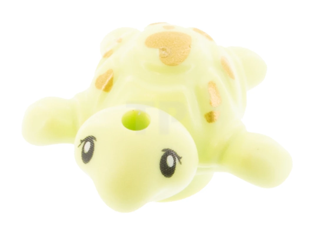 LEGO&reg; 6299624 - 49576pb02 - Tartaruga Baby, Friends con occhi neri e macchie dorate