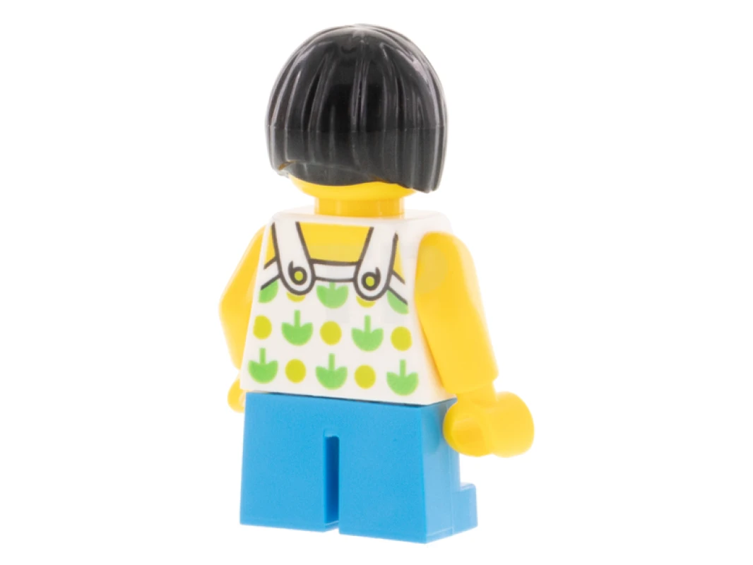 LEGO&reg; LLP024 Niño, Camiseta sin mangas con manzanas verdes y manchas de lima, piernas cortas azul oscuro