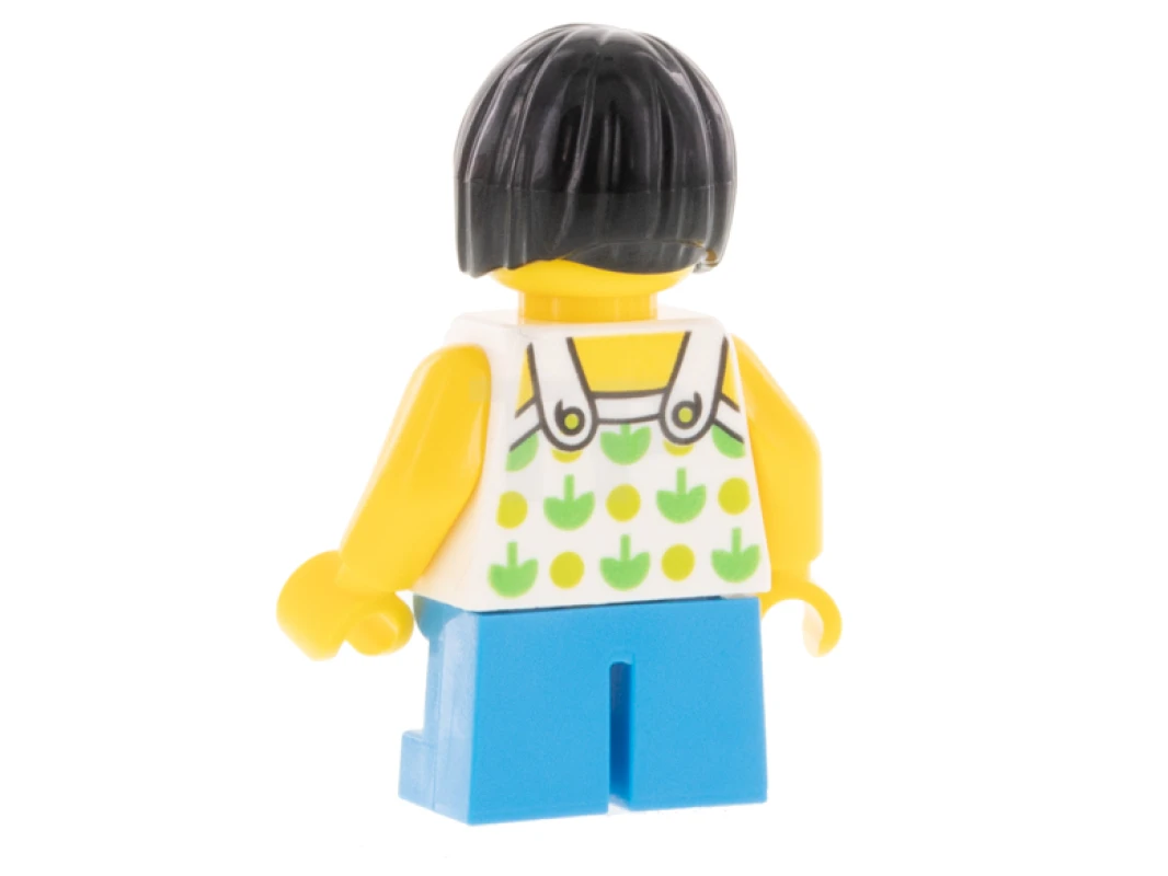 LEGO&reg; LLP024 Niño, Camiseta sin mangas con manzanas verdes y manchas de lima, piernas cortas azul oscuro