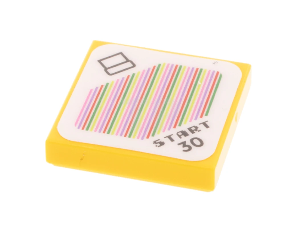 LEGO&reg; 6342142 - 3068pb1483 - Baldosa 2 x 2 con código de escáner de Super Mario Patrón de tuberías