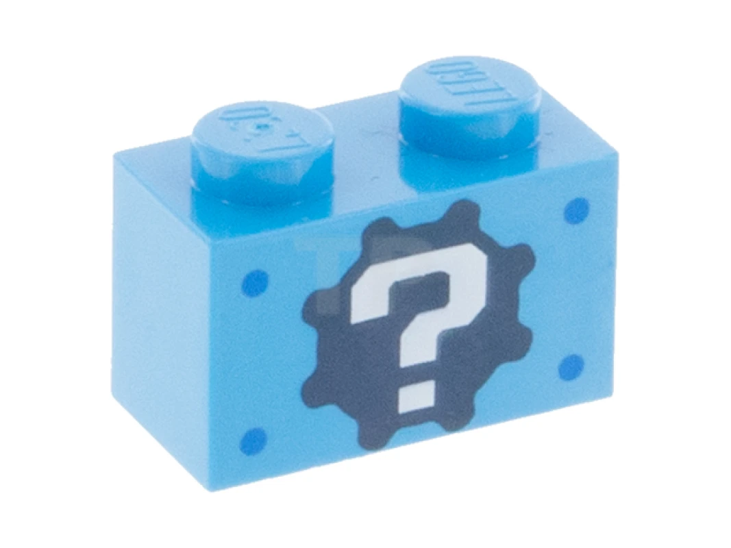 LEGO&reg; 6482829 - 3004pb042 - Brick 1 x 2 with Question Mark Pattern