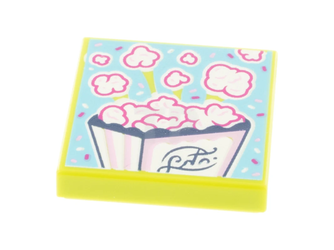 LEGO&reg;  - 3068pb1607 - Tile 2 x 2 with Album Cover - Popcorn Pattern