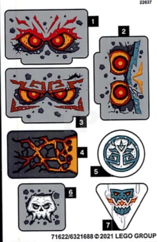 LEGO&reg;  - Sticker for Set 71747