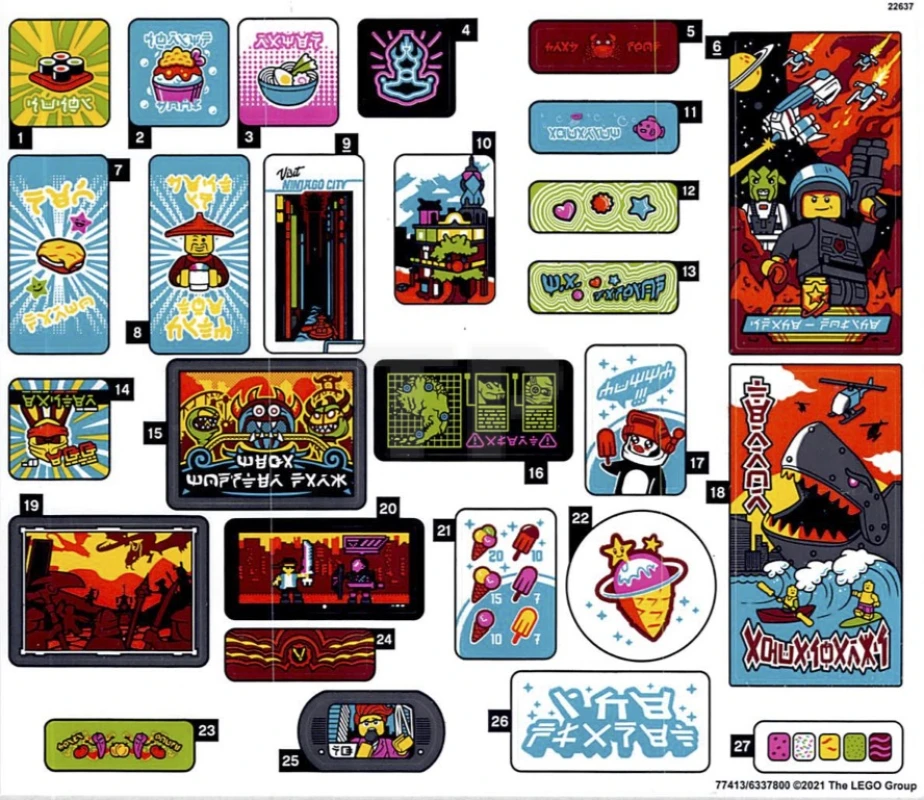 LEGO&reg; 6337800 - Sticker voor set 71741 - vel 1