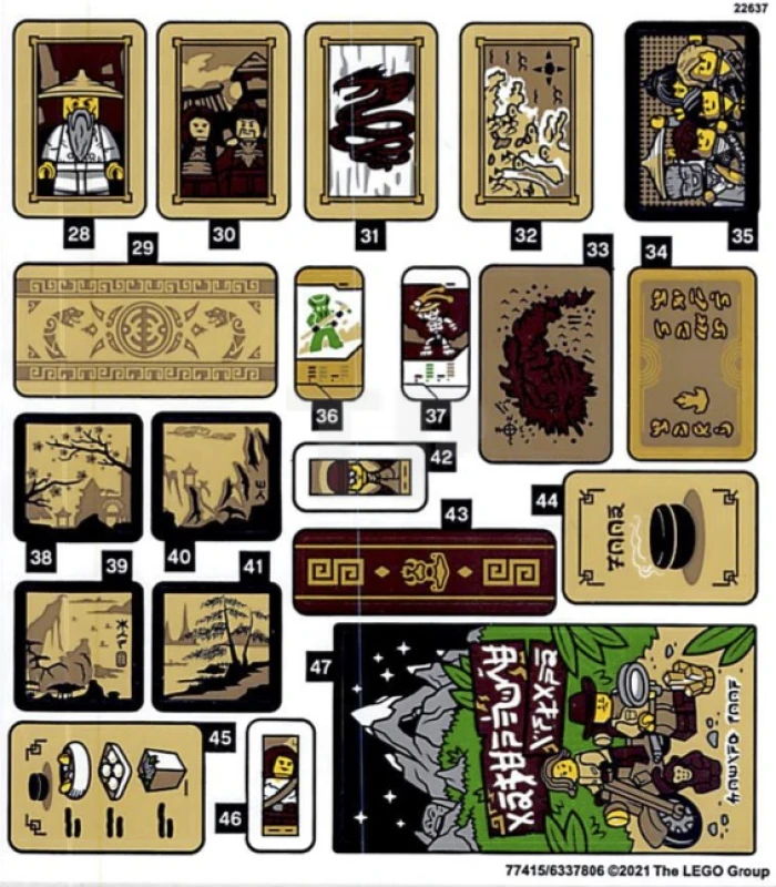 LEGO&reg; 6337806 - Sticker for Set 71741 - Sheet 2