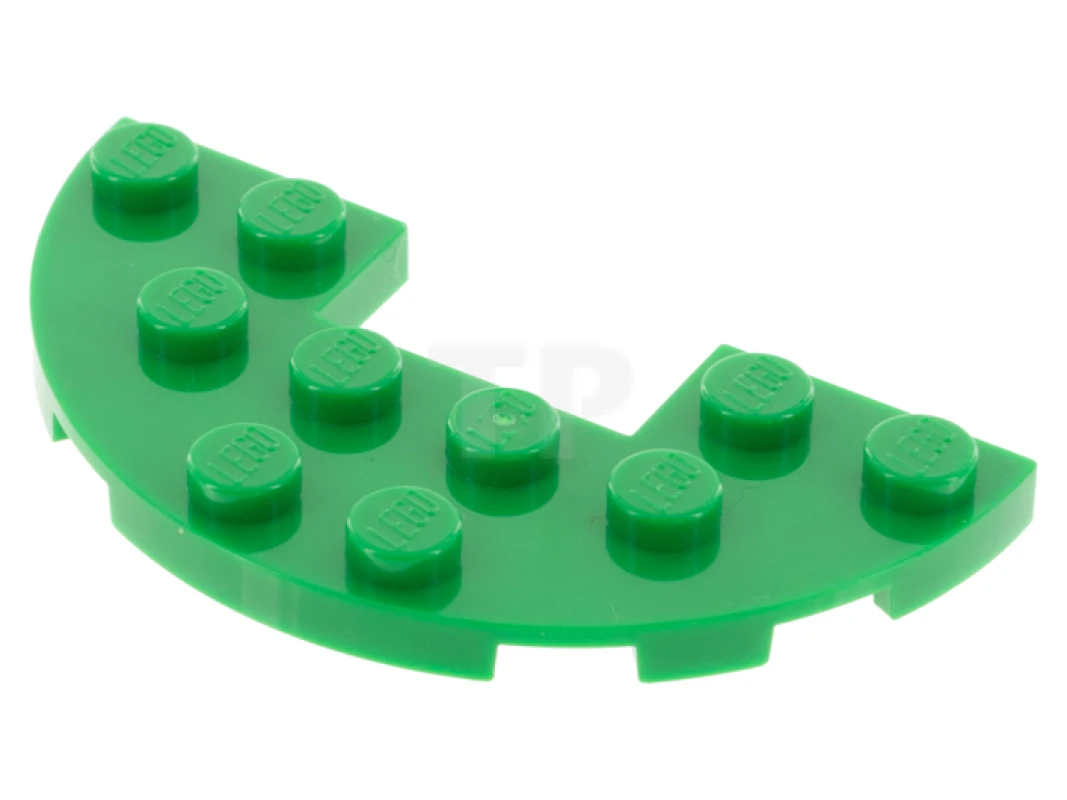 LEGO&reg; 6303715 - 18646 - Plate 3 x 6 Half Round with 1 x 2 Cutout