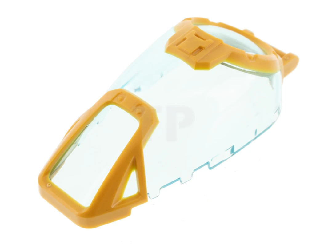LEGO&reg; 6320795 - 69564pb01 - Windscreen 7 x 4 x 2 Canopy with Pearl Gold Armor and Handle Pattern