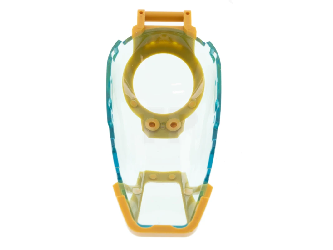 LEGO&reg; 6320795 - 69564pb01 - Windscreen 7 x 4 x 2 Canopy with Pearl Gold Armor and Handle Pattern